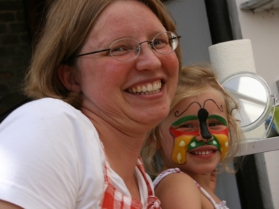 Kinderschminken war toll!